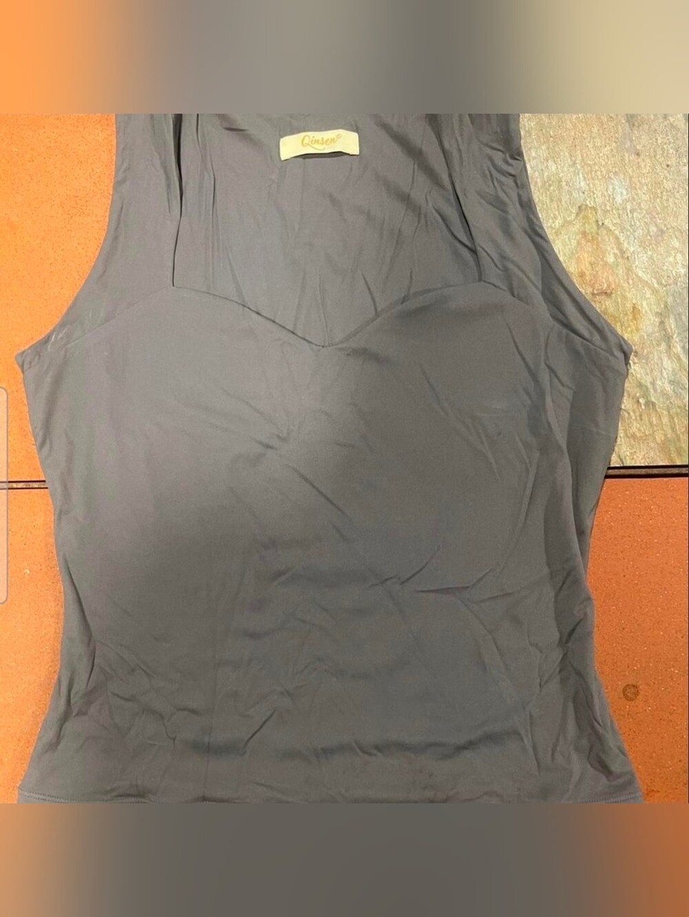 Grey Qinsen tank top M